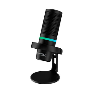 Micrófono para Streaming HyperX DuoCast, Iluminación RGB Compatible con NGENUITY, Negro
