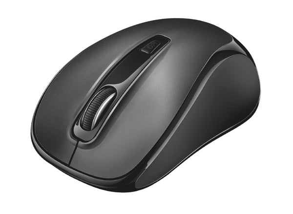 Mouse Trust Zelo, Óptico, Silencioso, 4 Botones, Ambidiestro, Negro *Producto disponible en 48 horas hábiles*