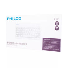 Cargar imagen en el visor de la galería, Mini Teclado Philco B-1001, Bluetooth, Slim, White - 29PLCB1001