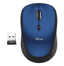 Cargar imagen en el visor de la galería, Mouse Trust Yvi Wireless Blue, Cobertura inalámbrica de 8 mts *Producto disponible en 48 horas hábiles*