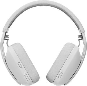 Audífonos Inalámbricos Logitech Zone Vibe 100, Over-Ear, Wireless Bluetooth y Dongle USB, Blanco