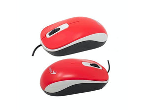 Mouse Genius DX-110, USB, Óptico, 3 botones, Ambidiestro, Rojo