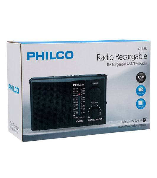 RADIO PHILCO IC 18-R MULTIBANDAS RECARGABLE