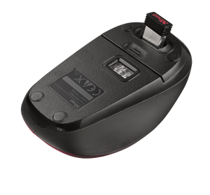 Mouse Trust Yvi Wireless Red, Cobertura inalámbrica de 8 mts *Producto disponible en 48 horas hábiles*