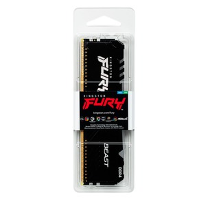Memoria Ram DDR4 8GB 3200MHz Kingston FURY Beast Black RGB DIMM, Non-ECC, CL16, 1.35V