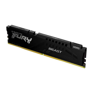 Memoria Ram DDR5 16GB 5200MHz Kingston Fury Beast Black, DIMM, CL40, 1.25V