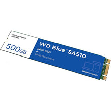 Cargar imagen en el visor de la galería, Unidad de Estado Sólido WD Blue SA510, 500GB, M.2 2280, Lectura 560MB/s Escritura 510MB/s