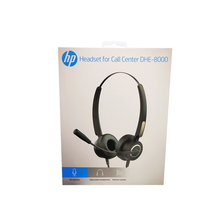 Cargar imagen en el visor de la galería, Audífonos para Conferencias HP DHE-8000, Livianos, Micrófono Flexible, USB, Negro