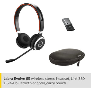 Audifono Jabra Evolve 65SE Duo USB Inalámbrico, USB-A, DONGLE USB-A, BLUETOOTH