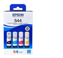 Cargar imagen en el visor de la galería, Pack de tintas Epson T544 4 colores Negro + Colores