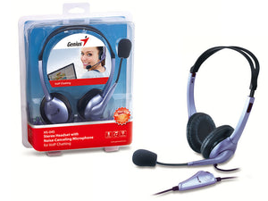 Audífonos Genius HS-04SU, On-Ear, Wired, 1 Conector audífono y micrófono
