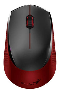 Mouse Inalámbrico Genius NX-8000S, 2.4GHz Wireless, 3 Botones, 1200DPI, Negro/Rojo