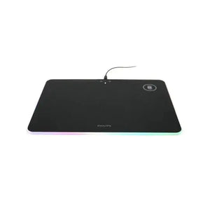 MousePad Philips SPL7504, 355 x 255 x 5,5 mm, Contorno Iluminación RGB, Negro