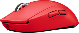 Mouse Gamer Logitech Gaming Pro X SuperLight, Wireless, 5 Botones, 25.600 DPI, Rojo