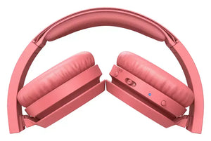 Audífonos Inalámbricos Philips TAH4205, Over-Ear, Hasta 29 Horas, Carga USB-C, Rojo