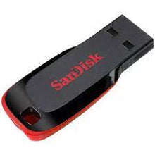 Cargar imagen en el visor de la galería, Pendrive 64Gb SanDisk Cruzer Blade USB 2.0