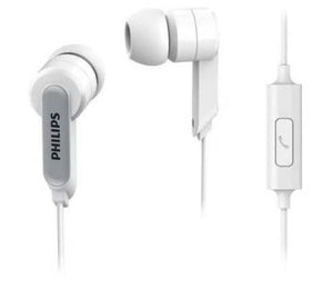 Audífonos Philips, In-Ear, Wired, Plata/Blanco