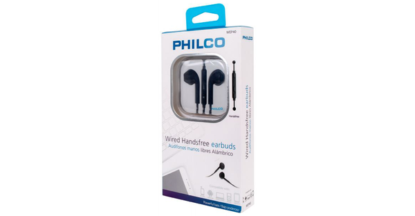 Philco Wired Handsfree Earbuds (27PLCD40WH)