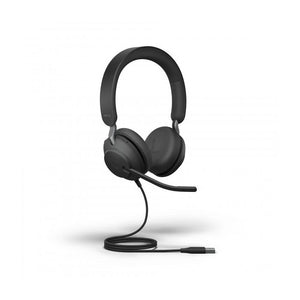 Jabra Evolve2 40, MS Stereo Auriculares Alámbrico Diadema Oficina/Centro de  llamadas USB tipo A Bluetooth Negro