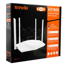 Cargar imagen en el visor de la galería, Router Tenda AX1800, Wi-Fi 6 Dual Band, Control Remoto por App Tenda, 4 Antenas, Blanco