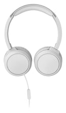 Cargar imagen en el visor de la galería, Audífonos Philips TAH4105, Over-Ear, Aislamiento de Sonido, con Micrófono, Blanco