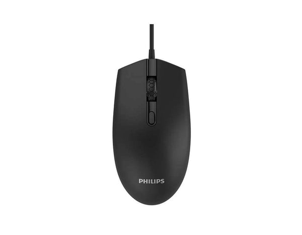 Mouse Philips 7204, Wired USB, Black