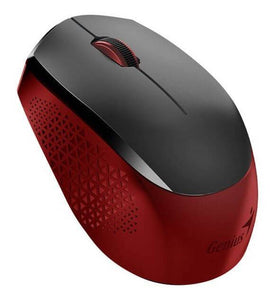 Mouse Inalámbrico Genius NX-8000S, 2.4GHz Wireless, 3 Botones, 1200DPI, Negro/Rojo