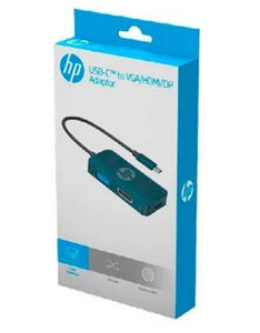 Adaptador Multipuertos HP CT200 USB-C, Conexiones HDMI, Display Port, VGA