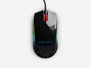 Mouse Gamer Glorious Model O Regular (Glossy Black), RGB, 68 gramos, 6 botones, 12000 dpi