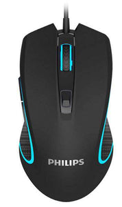 Mouse Gamer Philips 9413, 2.4GHz, Black