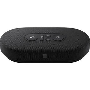 Parlante Moderno Microsoft, USB-C, Tela + Silicona, Micrófonos Omnidireccionales, Color Negro