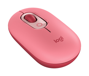 Mouse Inalámbrico Logitech POP, Wireless, 4 Botones, 4.000 DPI, Borgoña/Rosa