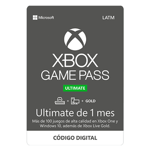 Suscripción Xbox Game Pass Ultimate 1 mes (Producto Digital)