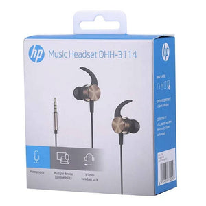 Audífonos Manos Libres HP DHH-3114, In-Ear, Conexión 3.5mm, Dorado Metálico