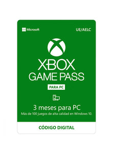 Suscripción Game Pass para PC 3 meses (Producto Digital)