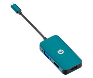Adaptador Multipuertos HP CT200 USB-C, Conexiones HDMI, Display Port, VGA