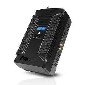 UPS Forza HT-1002LCD-C, (Interactiva, 500 W/1000 VA - AC 220 V - 12 Out, USB)  *Ítem disponible en 48 horas hábiles aprox. Leer descripción*