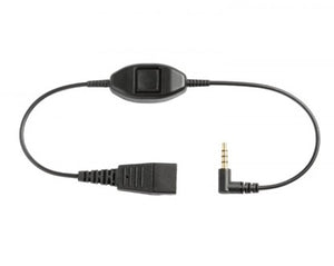 Cable Jabra QD a 3.5mm con botón contestar/colgar para Smartphone
