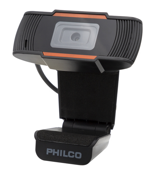 Webcam Philco 720P (1280x720), USB Plug & Play, Ángulo de visión 90 °