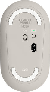 Mouse Logitech Pebble M350, Wireless, 3 Botones, 1.000 DPI, Arena