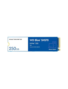 Unidad de Estado Sólido WD Blue SN570, 250GB, NVMe M.2, Lectura 3300 MB/s Escritura 1200MB/s