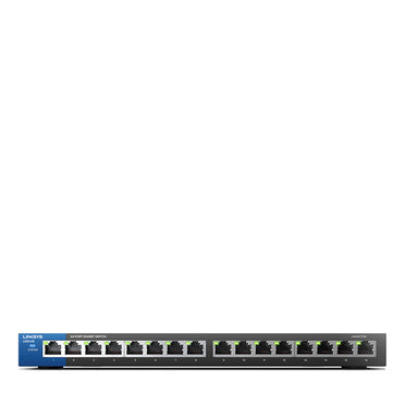 Switch Gigabit de escritorio para empresas de 16 puertos Linksys LGS116  *Ítem disponible en 48 horas hábiles aprox. Leer descripción*