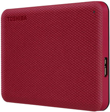 Cargar imagen en el visor de la galería, Disco Portátil Toshiba Canvio Advance, 2TB, USB 3.0, Velocidad de Transferencia 5GB/s, Rojo