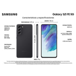 Smartphone Samsung Galaxy S21 FE 5G - Android - Black SM