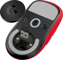 Cargar imagen en el visor de la galería, Mouse Gamer Logitech Gaming Pro X SuperLight, Wireless, 5 Botones, 25.600 DPI, Rojo